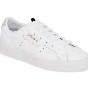 Adidas sleek leather sneaker